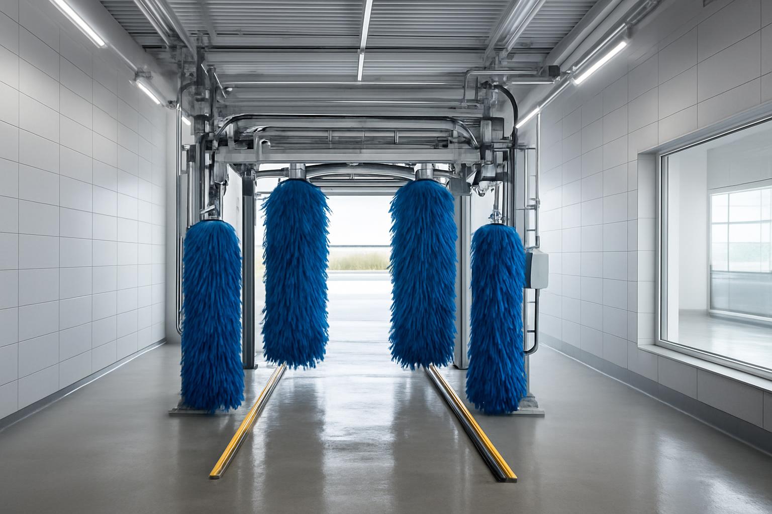 Clean car being hand dried at SplashRah car wash in Seattle